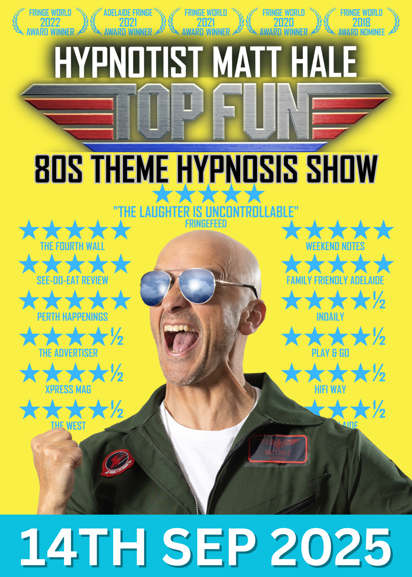 Top Fun: Matt Hale Comedy Hypnotist - Sunday, 14th September 2025