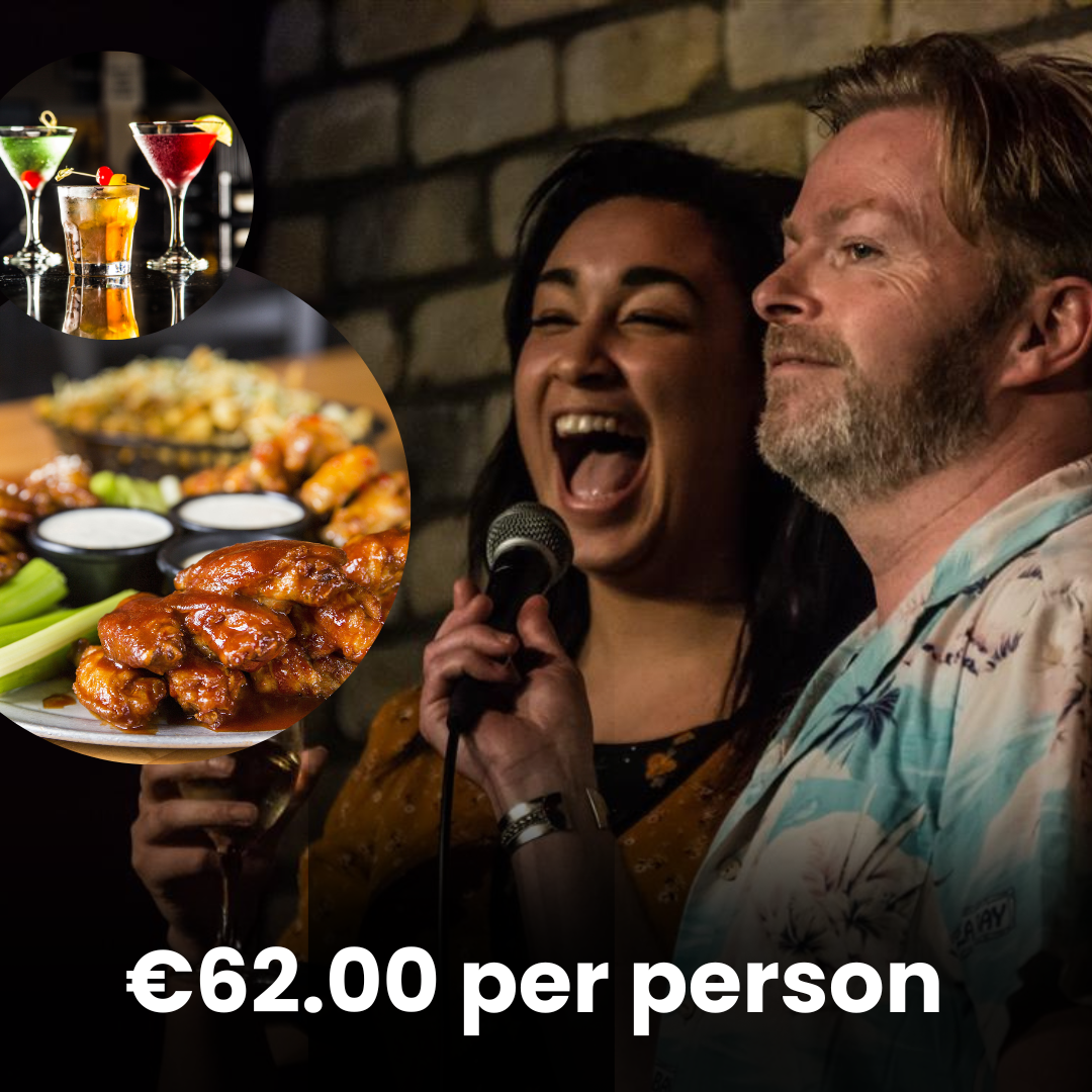 Group Mega Deal - Ticket, Finger Food & 3 Drink Tokens €62.00